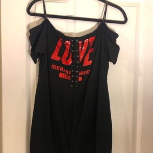 Forever 21 Shirt Dress Partial Sleeve